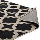 Modway - Cerelia Treillis marocains intérieurs et extérieurs Tapis 9 pi l x 12 pi L - Noir et beige-8
