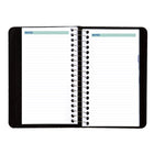 Blueline - 2026 Agenda quotidien reliure spirale - 6 po x 3-1/2 po - Noir - Bilingue-Espace pour notes sur chaque page avec sommaire des dépenses à la fin de chaque mois 