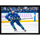 Quinn Hughes Vancouver Canucks - Toile encadree - 31" x 22"-Impression sur toile de qualité supérieure avec bordures enveloppées