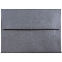  JAM Paper Enveloppes d'invitation métallisées A6 - 4,75 x 6,5 po - Stardream Anthracite Noir - paquet de 25-Couleur: Stardream Anthracite