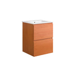 Modway - Scenic Fixation murale de 18" Vanette de salle de bain - Blanc cerise-Armoire de toilette murale pour salle de bain