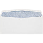 Jam Paper - Enveloppes à fenêtre n° 10, 24 lb, avec teinte de sécurité – 4 1/8 po H x 9 1/2 po l, Blanc brillant – Paquet de 50-Couleur : 24 lb. Blanc brillant (protection laser) avec teinte de sécurité
