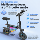 Gyrocopters - Trottinette électrique pour enfants Radi8 - Vitesse 25 km/h - Autonomie 20 km - Éclairage LED - Noir-Le Radi8 est un dispositif de mobilité électrique certifié UL 2272, garantissant sa conformité aux normes de sécurité incendie et électrique les plus strictes au Canada et aux États-Unis