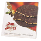 San Andrés - gâteau de turrón au chocolat et aux amandes 150 g-Préparé avec 30 % d’amandes entières grillées