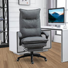 Vinsetto - Chaise de bureau inclinable à haut dossier avec repose-pieds-Hauteur réglable pour s’adapter à votre bureau ou à vos habitudes d’assise