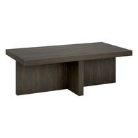 Hudson&Canal - Table basse rectangulaire Elna 44" L - Brun aulne-Un design scandinave contemporain pour votre salon, votre bureau et plus encore