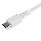 StarTech Câble USB-C vers USB-C de 2 m - Blanc-Câble USB-C robuste renforcé de fibre d'aramide Kevlar® pour une résistance élevée à la traction, cinq fois supérieure à celle de l'acier