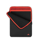Rivacase - Antichock Housse pour ordinateur portable 13,3-14 po, noir-Protection optimale de votre appareil contre les chocs accidentels, les rayures, la poussière et l'humidité