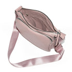 Nicci - Sac à bandoulière pour femme avec poche avant zippée - Rose -Poche intérieure zippée et poche pour téléphone portable