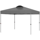 Outsunny - Tente auvent pliante 10 pi l x 10 pi L avec aération sur le toit et sac - Gris-Le toit de tente escamotable de 10 po x 10 po accueille confortablement un groupe