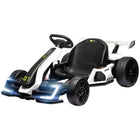 Aosom - Kart à batterie 24 V pour enfants avec siège réglable - Blanc-Atteindre une vitesse maximale de 12 km/h 