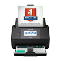 Epson - Scanneur de documents couleur recto verso sans fil WorkForce ES-590W-Notre scanneur de bureau le plus productif  - numérisations exploitables par l’IA; écran tactile couleur; numérisation recto verso rapide à une vitesse atteignant 45 ppm; chargeur automatique de documents de 100 feuilles; Wi-Fi