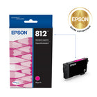 Epson - T812 Cartouche d'encre - Capacité standard - Magenta-Manipulation sans souci - impressions résistantes au maculage, à la décolouration et à l’eau