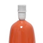 Simple Designs - Petite lampe de table ronde - orange avec abat-jour assorti-7