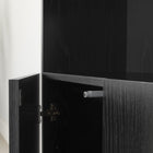 South Shore - Liora - Bibliothèque 4 portes et rangement ouvert modulaire- Chêne noir-Entretien: Nettoyer avec un linge sec