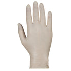 Superior Glove - KeepKleen Gants medicaux sans poudre en latex - Blanc - Grand - Paquet de 100-Gant jetable, taille large, blanc, garde les mains au sec