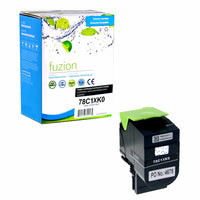 fuzion - Lexmark (78C1XK0) Cartouche De Toner Compatible - Rendement Haut - Noir-Couleur d'encre: Noir