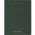 Moleskine - Cahier Etudiant ligné XXL Couverture souple - 8.5" x 11" - Vert-Autocollants : autocollants marque-page, autocollants de personnalisation de vos notes et un autocollant pour la couverture indiquant la matière