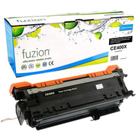 fuzion - HP CE400X (507X) Cartouche de toner compatible - Haut Rendement - Noir-Noir