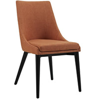 Modway - Viscount Tissu Chaise à manger - Orange-Fauteuil d’accompagnement moderne à manger