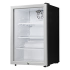 Danby - 2.6 cu. Réfrigérateur compact à porte vitrée - platine-Façade en verre cristallin avec garniture en acier inoxydable