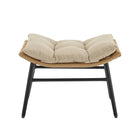 Manhattan Comfort - Ensemble moderne de 3 pièces Benson pour patio avec fauteuils à bascule - Crème-34,64 po L x 40,15 po l x 31,49 po H