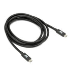OWC - Câble Thunderbolt USB-C 78" - Noir-Certifié pour toutes les utilisations : profitez d'une alimentation électrique sûre et certifiée par des tests en laboratoire jusqu'à 100 W, jusqu'à 40 Gb/s de performances de données et jusqu'à 8K de capacité vidéo