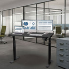Motionwise - Bureau ergonomique assis-debout à moteur unique série M1 - Noir-Durabilité et stabilité premium : Conçu avec un plateau en bois de 1 po d'épaisseur et un cadre en acier enduit de poudre, ce bureau est conçu pour durer tout en offrant un look professionnel et élégant