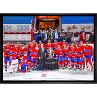 Montreal Canadiens Clarence S. Campbell Bowl sur toile - Toile encadree - 31" x 22"-Impression sur toile de qualité supérieure avec bordures enveloppées