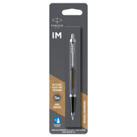 Parker − Stylo à bille IM − noir espresso − pointe moyenne − encre bleue-La rencontre des conceptions élégantes, raffinées et établies et d’une silhouette moderne et profilée