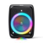 Philips - Haut-parleur de fête Bluetooth TAX3000-Bluetooth 6.0 - Diffusez vos listes de lecture, branchez une clé USB ou connectez vos platines DJ ou votre lecteur CD via l’entrée audio. Si vous diffusez de la musique en continu, Bluetooth 6.0 vous offre une connexion plus rapide et plus stable pour une meilleure qualité sonore sans baisse de performance. Il vous donne aussi une portée plus étendue, afin que vous puissiez contrôler vos listes de lecture de pratiquement n’importe où dans la fête.