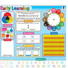 Ashley Productions - ASH95708 Placemat Studio Smart Poly Apprentissage précoce des bases de l'éducation Placemat - 13" x 19" - recto seul - paquet de 10-Surface inscriptible/effaçable