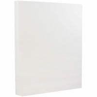 Jam Paper - Strathmore 88 lb Carton, 8,5 po l x 11 po H, 237 gsm, Blanc éclatant tissé, 50 feuilles/paquet-Couleur : Blanc brillant tissé
