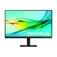 Samsung - Écran plat IPS LCD ViewFinity S6 de 27 pouces - Noir - LS27D606UANXGO-Espace de travail plus large et détails plus réalistes avec la résolution QHD