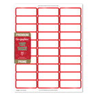 Geographics - Étiquettes D'adresseà bordure rouge - 90 Pqt-Compatible avec les imprimantes jet d'encre 