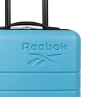 Reebok - Collection Captain Valise de cabine à Coque Rigide 21.50 po - Azure-Double roulettes pivotantes à 360 degrés pour un contrôle précis et un roulement fluide et silencieux (8 roues)