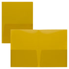 Staples - Portfolio à deux pochette - Format lettre - Jaune translucide-Poly