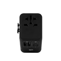 LOGiiX - World Traveler XL 65W Adaptateur de Voyage - Noir-Le World Traveler XL 65 est un adaptateur de voyage multiport à charge rapide de 65 W