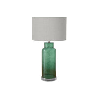 Monarch Specialties - Luminaire - 28 po H Lampe De Table - Verre Vert - Abat-Jour Gris - Contemporain - Moderne-Cette lampe de table contemporaine de 28 pouces de haut présente un corps en verre vert translucide texturé sur une base en acrylique transparent et est surmontée d'un abat-jour en tissu gris sophistiqué, ce qui en fait un accent élégant dans un salon, une chambre à coucher ou un bureau à domicile