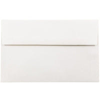 JAM Paper - Enveloppes d'invitation Strathmore A10 - 6 po x 9,5 po - Vélin blanc brillant - paquet de 25 (191220)-Couleur blanche