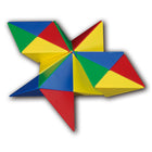 Popular Playthings - PPY415 Jeu de casse-tête magnétique Tri-Mags - 24 pièces-Les modèles suggérés peuvent ressembler à des projets d'origami car les 24 pièces s'emboîtent facilement grâce à l'attraction magnétique!