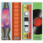 The Pencil Grip - TPG89806 Bandes Zen - Ensemble Rétro Bosselé 9 - 4 par ensemble - 6 ensembles-Sécurité : Fabriqué avec des matériaux non toxiques et adaptés aux enfants.