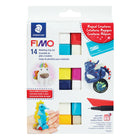 Staedtler Ensemble Créatures Magiques FIMO, couleurs assorties, paquet de 14-Pâte à modeler douce à cuire au four pour la création de modèles généraux