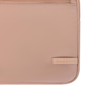 Bugatti - Commuter Series étui pour ordinateur portable - 16 po – Rose cendré-Étiquette en PU avec logo Bugatti