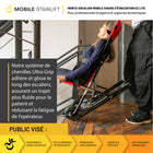 Mobile StairLift - EZ LITE - Chaise d’évacuation - couleurs assorties-Cadre en aluminium durable supportant jusqu’à 400 lb de capacité