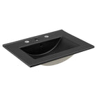 Modway - Maybelle 24" Vanette de salle de bain - Blanc Noir-Assemblée requise
