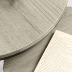 HOMCOM - Tables gigognes - gris - ensemble de 3-Matériau : MDF, acier 