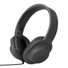 Basic Tech Écouteurs pliable sur l'oreille avec fil - Charbon-Universel