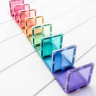 Connetix - Pastel Pack Créatif, Contenant 120 Pièces-Huit couleurs pastel terreuses - teintes de rose, baie, pêche, menthe, émeraude, citron, violet et saphir