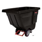Camion basculant Rubbermaid Commercial 1/2 verge cubique-Les chariots durables moules par rotation manipulent facilement des charges lourdes jusqu'à 450 lbs.